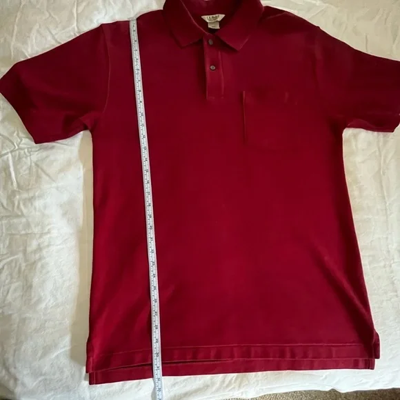 L.L. Bean Wrinkle Resistant Double L Men’s Solid Polo in Medium Tall EUC - Picture 10 of 10